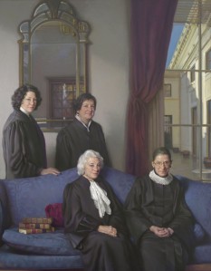 Sandra Day O'Conner, Sonia Sotomayor, Ruth Bader Ginsburg, and Elena Kagan